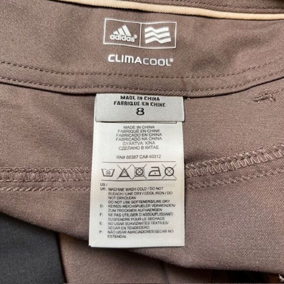 Adidas ClimaCool Women's Skort Brown Buttonfly Pockets Size 8 - Picture 6 of 8